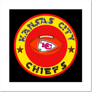 Kansas city chiefs t-shirt Posters and Art